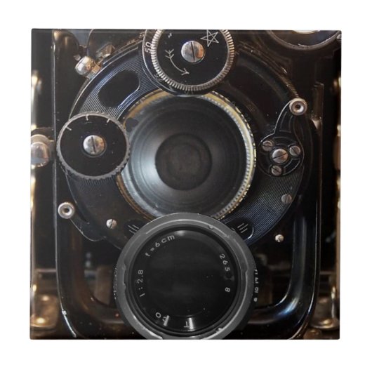 アンティークカメラ撮影ヴィンテージレンズフィルム タイル (正面)