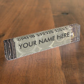 アンティークカメラ撮影ヴィンテージレンズフィルム デスクネームプレート (側面)