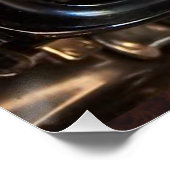 アンティークカメラ撮影ヴィンテージレンズフィルム ポスター (コーナー)