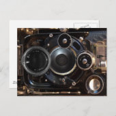 アンティークカメラ撮影ヴィンテージレンズフィルム ポストカード (正面/裏面)