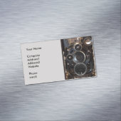 アンティークカメラ撮影ヴィンテージレンズフィルム マグネット名刺 (インサイチュ)