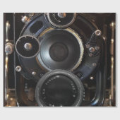 アンティークカメラ撮影ヴィンテージレンズフィルム ラッピングペーパー (フラット)