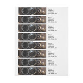 アンティークカメラ撮影ヴィンテージレンズフィルム ラップアラウンド宛名ラベル (シート)