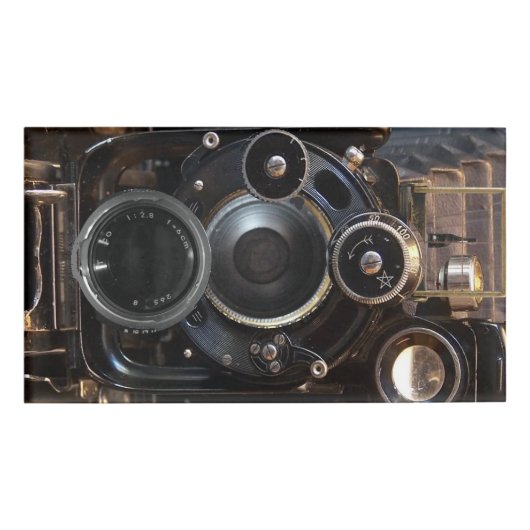 アンティークカメラ撮影ヴィンテージレンズフィルム 名札 (正面)