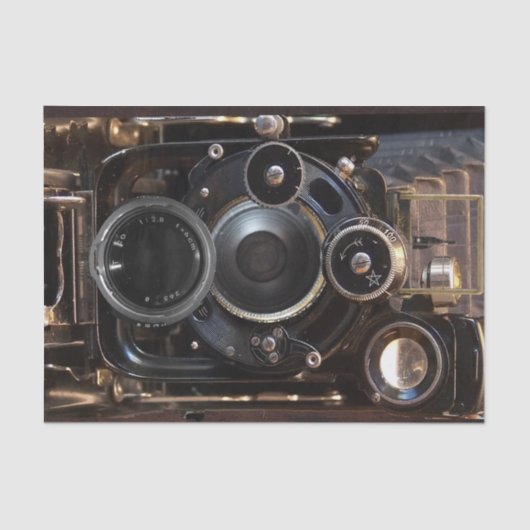 アンティークカメラ撮影ヴィンテージレンズフィルム 薄葉紙 (正面)