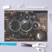 アンティークカメラ撮影ヴィンテージレンズフィルム 薄葉紙 (クラフト)