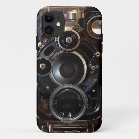 アンティークカメラ撮影ヴィンテージレンズフィルム Case-Mate iPhoneケース (裏面)