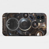 アンティークカメラ撮影ヴィンテージレンズフィルム Case-Mate iPhoneケース (裏面(横))