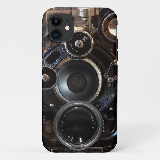 アンティークカメラ撮影ヴィンテージレンズフィルム Case-Mate iPhoneケース (裏面)