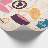 アンティークカメラ蓄音機ビクトリアン ラッピングペーパー (角)