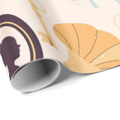 アンティークカメラ蓄音機ビクトリアン ラッピングペーパー (ロールコーナー)