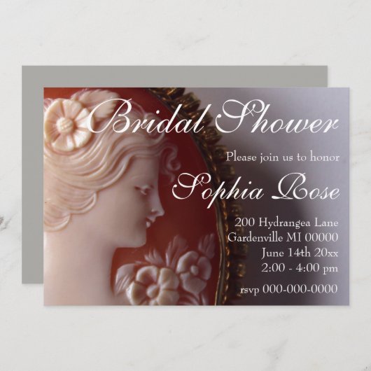 アンティークカメラ 招待状 (正面/裏面)