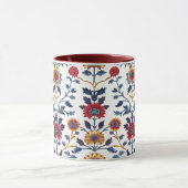 アンティークカラフルインディアンフローラ模様 マグカップ (中央)