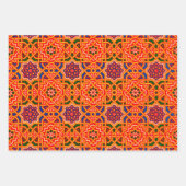 アンティークカラフルカーペットプリント ラッピングペーパーシート (正面2)