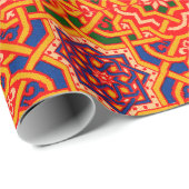 アンティークカラフルカーペットプリント ラッピングペーパー (ロールコーナー)