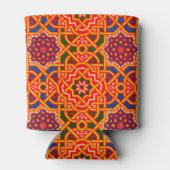 アンティークカラフルカーペットプリント 缶クーラー (裏面)