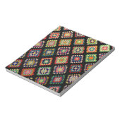 アンティークカラフルグラニースクウェアクラシックパターン ノートパッド (回転)