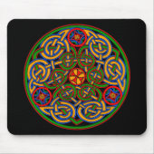 アンティークカラフルスタイルセルティックアート マウスパッド (正面)