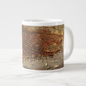 アンティークカリフォルニア州サンフランシスコの航空地図 ジャンボコーヒーマグカップ (正面右)