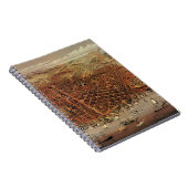 アンティークカリフォルニア州サンフランシスコの航空地図 ノートブック (右側)