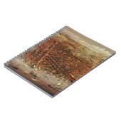 アンティークカリフォルニア州サンフランシスコの航空地図 ノートブック (左側)