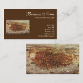 アンティークカリフォルニア州サンフランシスコの航空地図 名刺 (正面/裏面)