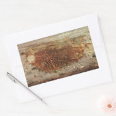 アンティークカリフォルニア州サンフランシスコの航空地図 長方形シール (封筒)