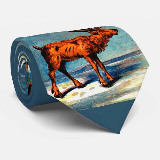 アンティークカリボプリント ネクタイ (ロール)