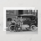 アンティークカーガールズ， 1920s ポストカード (正面/裏面)
