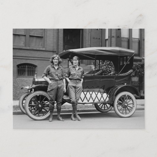 アンティークカーガールズ， 1920s ポストカード (正面)