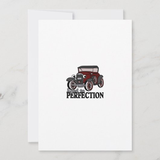 アンティークカーサプライズ誕生日 招待状 (裏面)