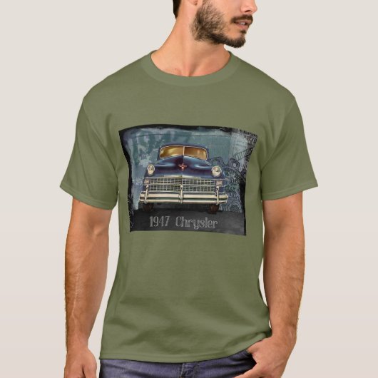 アンティークカーハンサム1947クライスラークラシック自動車 Tシャツ (正面)