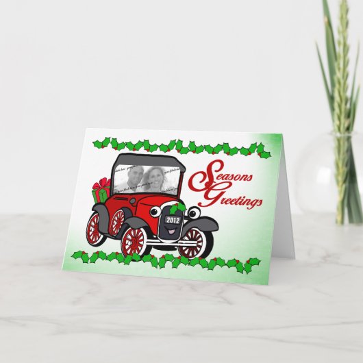 アンティークカーフォトカード シーズンカード (正面)