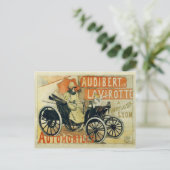 アンティークカーフランスのハガキ ポストカード (スタンド正面)