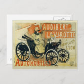 アンティークカーフランスのハガキ ポストカード (正面/裏面)
