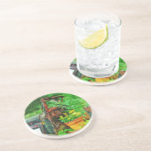 アンティークカープランター抽象芸術印象派 コースター (側面)