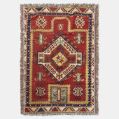 アンティークカーペットラグ スローブランケット (正面縦)
