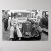 アンティークカー素晴らしうつ病ファミリー, 1930s ポスター (正面)