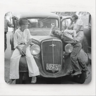 アンティークカー素晴らしうつ病ファミリー， 1930s マウスパッド
