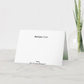 アンティークカー誕生日カード カード (裏面)