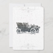 アンティークカー誕生日招待状 招待状 (裏面)