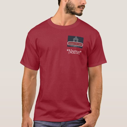 アンティークカー バーントシャツ - バックロゴ Tシャツ (正面)