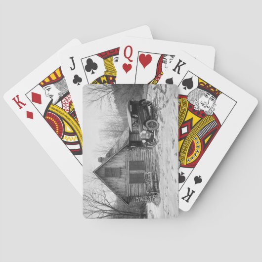 アンティークカーin Rock Creek Park, 1920s トランプ (裏面)