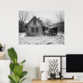 アンティークカーin Rock Creek Park, 1920s ポスター (ホームオフィス)