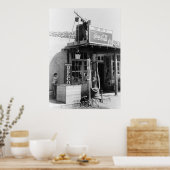 アンティークガソリンスタンド： 1940 ポスター (キッチン)