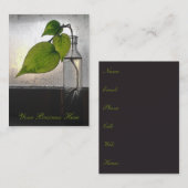 アンティークガラスボトルの根澄ん根植物 名刺 (正面/裏面)