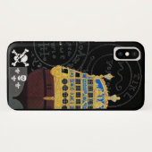 アンティークガレオンと海賊の宝石図 Case-Mate iPhoneケース (裏面(横))