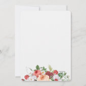 アンティークガーデンのフローラルウェディング招待状 招待状 (裏面)