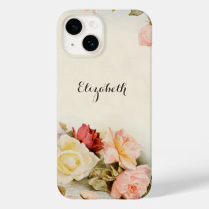 アンティークガーデンバラの花のビンテージワンマンウェディング Case-Mate iPhone 14ケース