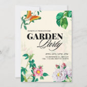 アンティークガーデンパーティー 招待状 (正面)